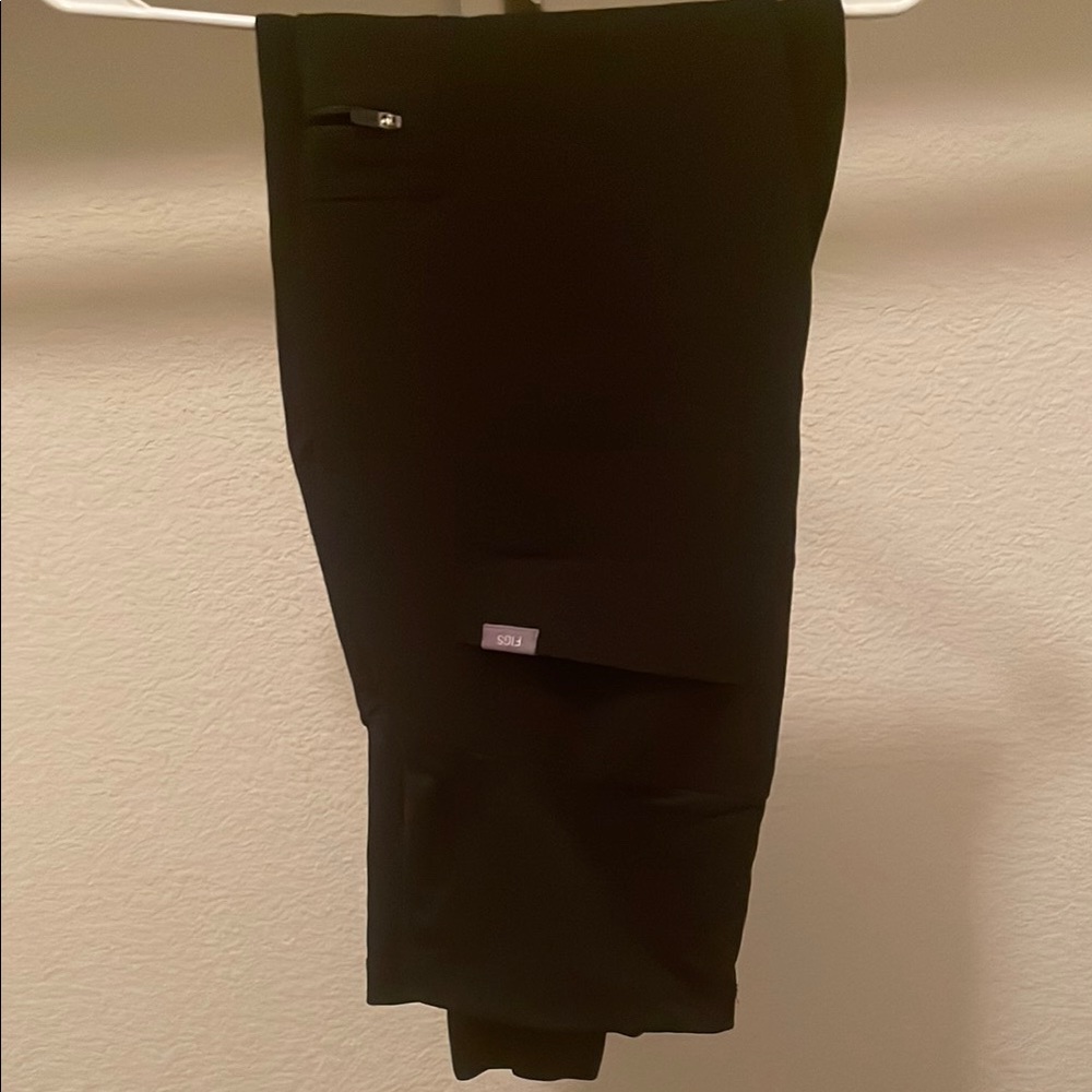 Figs black maternity scrubs pants